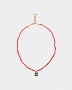 Bally Beaded Chain Halsband Dam Svarta | 1076CPMHK