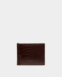 Bally Bifold Clip Plånbok Herr Röda | 2794IUZNL