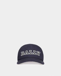 Bally Bomull Baseball Hatt Herr Blå | 5802HOICL