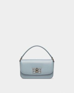 Bally Brodye Läder Crossbody Väska Dam Blå | 9407KRLXM