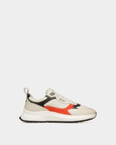 Bally Dave Läder And Fabric Sneakers Herr Olika Färger | 3842LQJWE