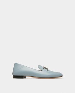 Bally Ellah Läder Loafers Mockasiner Dam Blå | 2910WSXMU