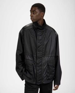 Bally Fabric Blouson Bomber Jacka Herr Svarta | 3728WSQPR