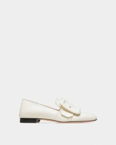 Bally Janelle Läder Loafers Mockasiner Dam Vita | 7650AMHSK