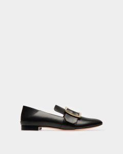 Bally Janelle Läder Slippers Mockasiner Dam Svarta | 5836AQJTW