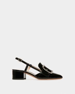 Bally Jasmine Läder Slingback Pumps Dam Svarta | 7654GSOTX