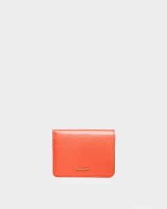 Bally Lettes Läder Korthållare Dam Orange | 9263ECOHT