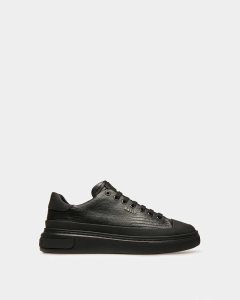 Bally Maily Läder Sneakers Herr Svarta | 1065YQLOA