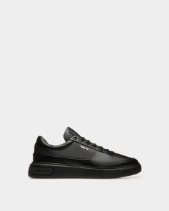 Bally Manny Läder Sneakers Herr Svarta | 8432CORFE