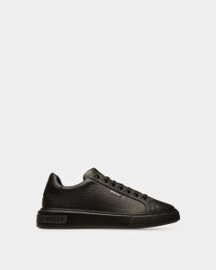 Bally Miky Läder Sneakers Herr Svarta | 6908BLAQS