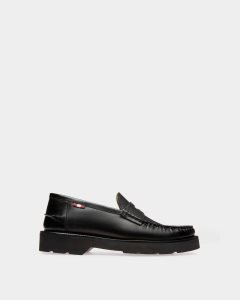 Bally Noah Läder Loafers Herr Svarta | 9638JBQLP