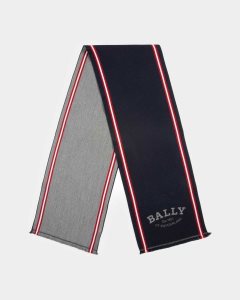 Bally Ull Jacquard Halsduk Herr Blå | 6741AVNJB