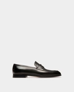 Bally Webb Läder Loafers Herr Svarta | 7538MWSOZ