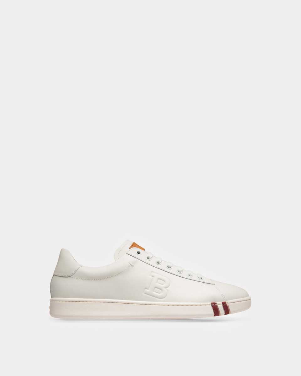 Bally Asher Läder Sneakers Herr Vita | 0193KIXVS