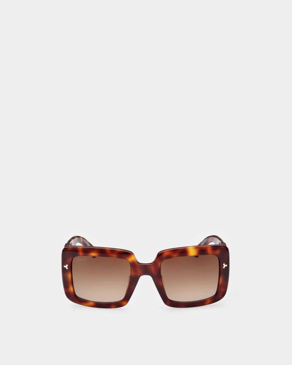 Bally Aura Acetate & Metal Solglasögon Dam Röda | 4835TCOPK