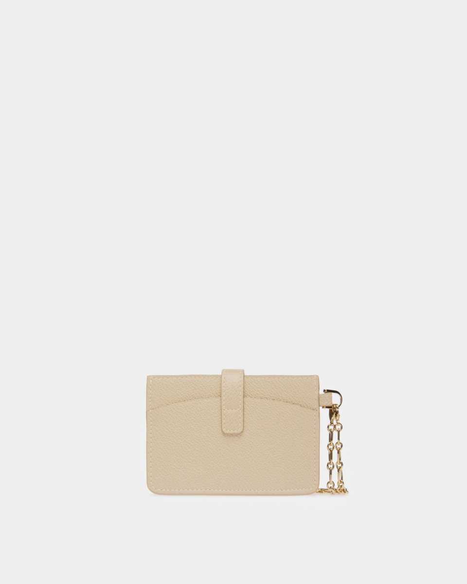 Bally Ava Läder Korthållare Dam Beige | 6853BVNSH