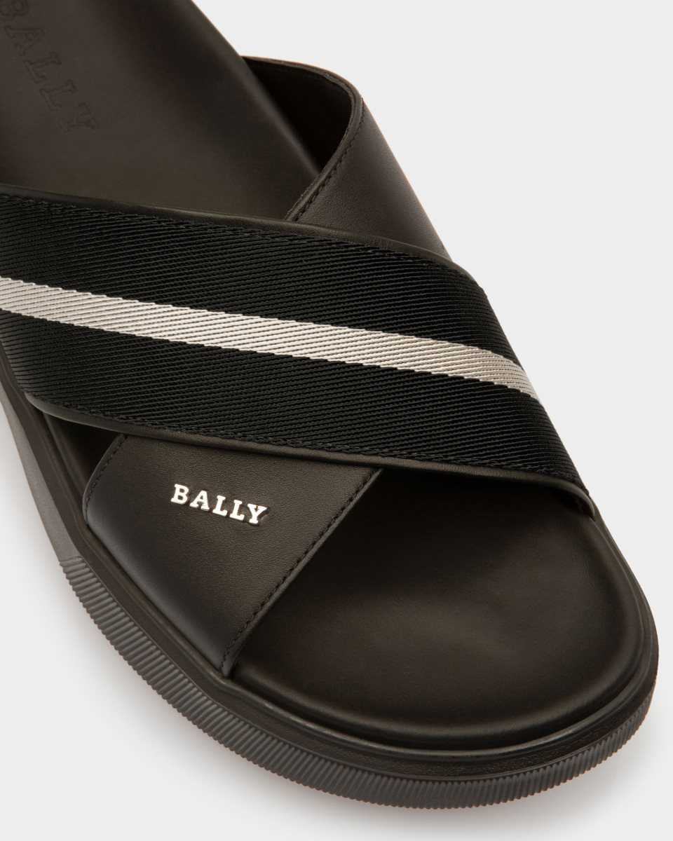 Bally BALLY LIFT SANDAL Läder Sandals Badtofflor Herr Svarta | 9206AGDEI