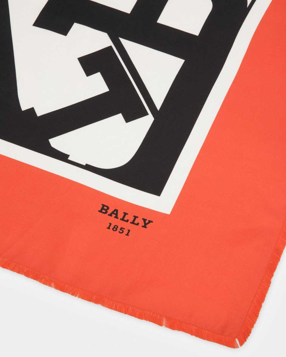 Bally B-Chain Carre Halsduk Dam Orange | 0214FGUEH