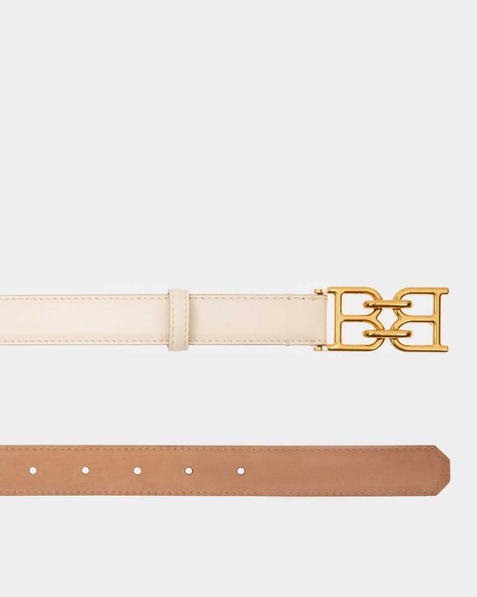 Bally B-Chain Läder 2mm Bälte Dam Vita | 6193IYWPB