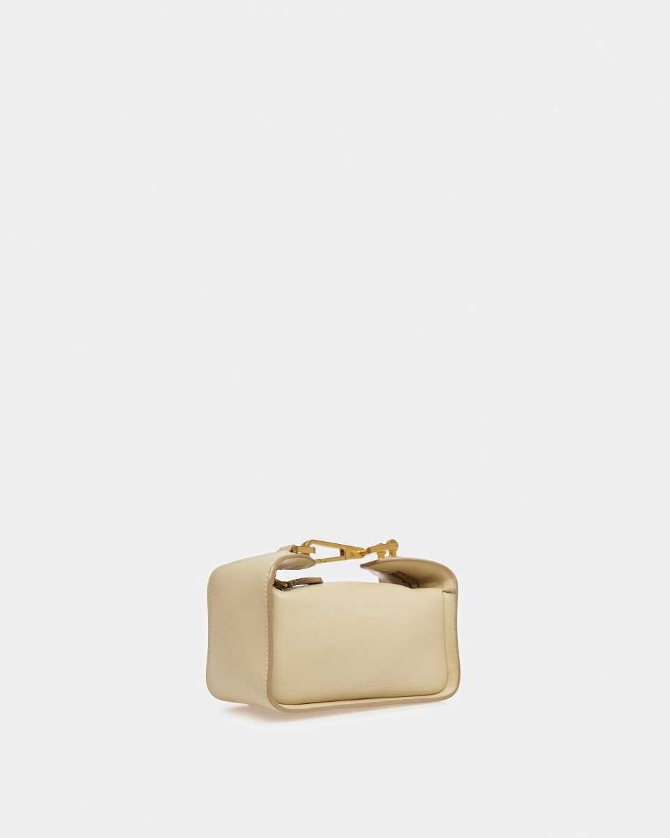 Bally B-Hook Xs Läder Mini Väska Dam Beige | 5167HSMNU