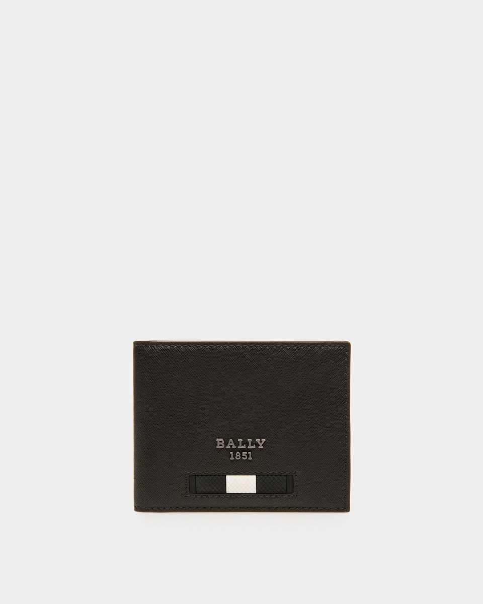 Bally Balen Recycled Läder Plånbok Herr Svarta | 4813QEUOX