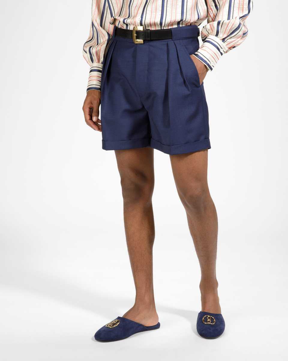 Bally Bermuda Shorts Byxor Herr Blå | 7685PWOXT