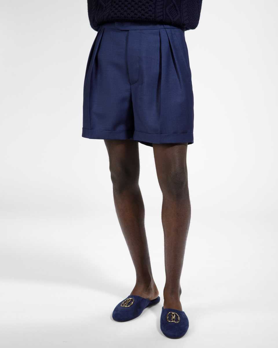 Bally Bermuda Shorts Byxor Herr Blå | 7685PWOXT