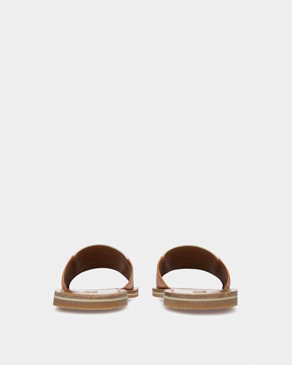 Bally Bianka Läder Slides Sandaler Dam Olika Färger | 3458DLOGM