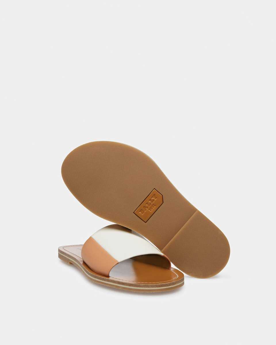 Bally Bianka Läder Slides Sandaler Dam Olika Färger | 3458DLOGM