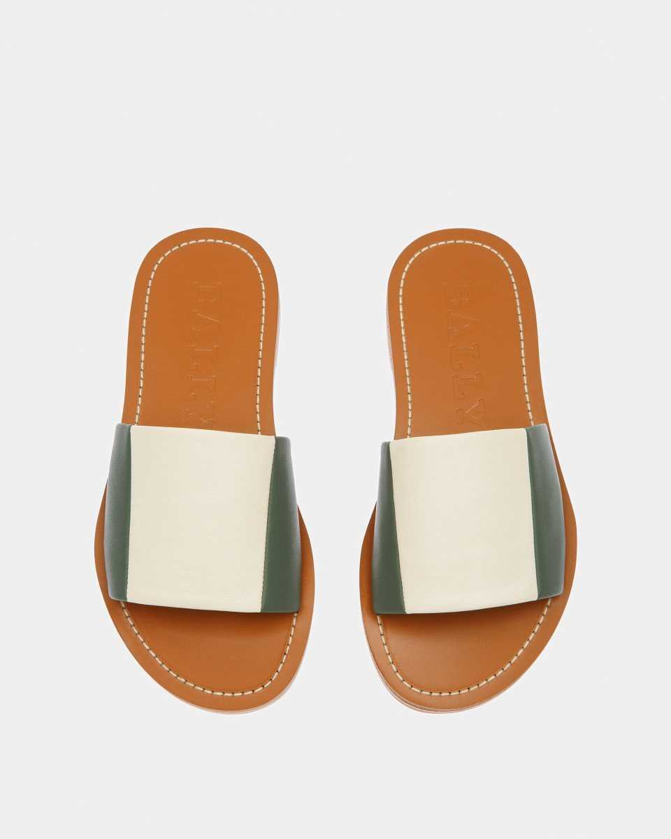 Bally Bianka Läder Slides Sandaler Dam Olika Färger | 7452LHVUP