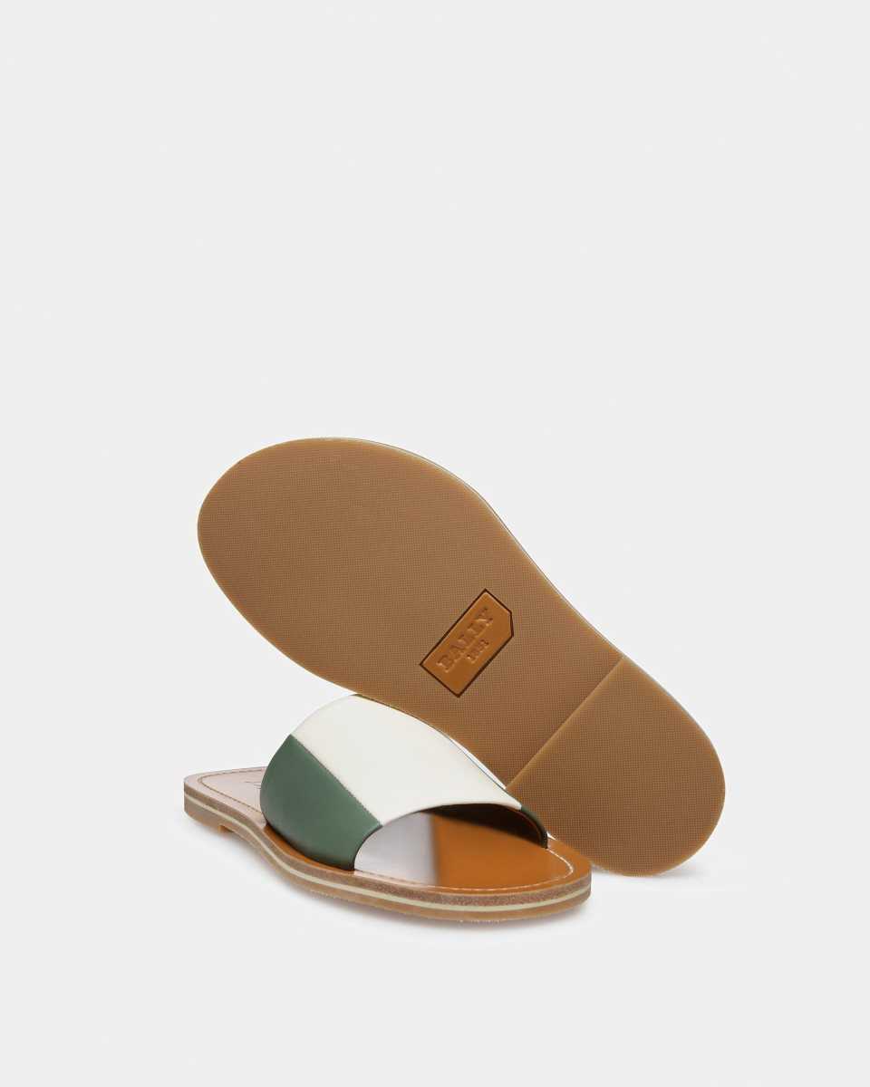 Bally Bianka Läder Slides Sandaler Dam Olika Färger | 7452LHVUP