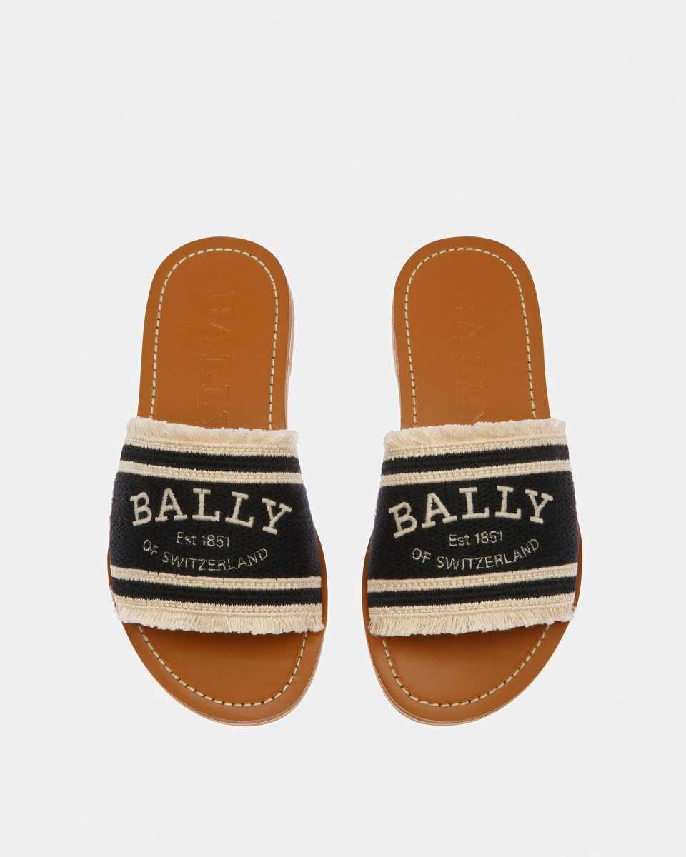 Bally Bianka Platta Fabric Slides Sandaler Dam Olika Färger | 3021FVDNA