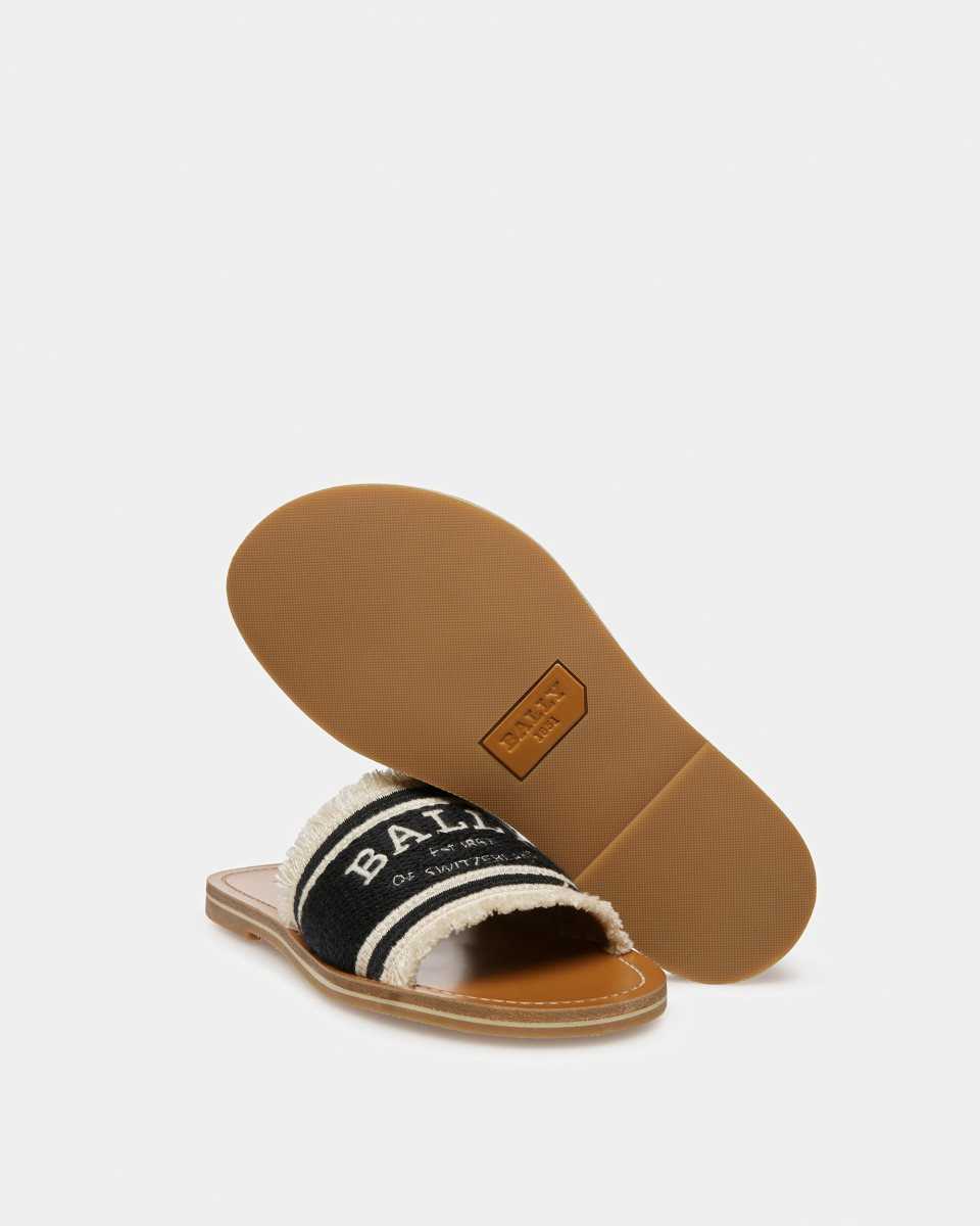 Bally Bianka Platta Fabric Slides Sandaler Dam Olika Färger | 3021FVDNA