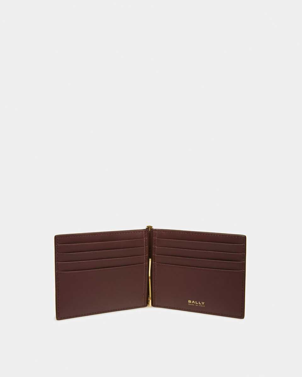 Bally Bifold Clip Plånbok Herr Röda | 2794IUZNL