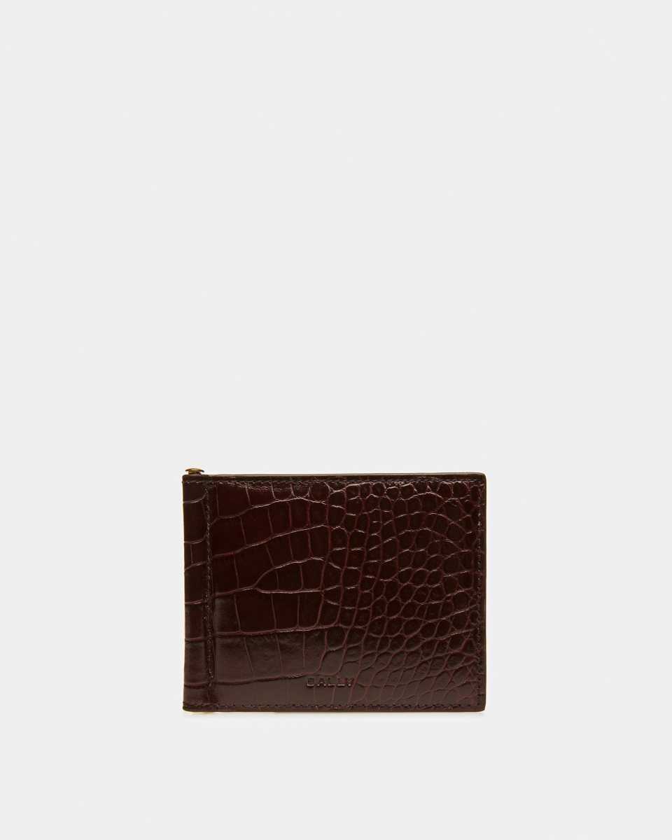 Bally Bifold Clip Plånbok Herr Röda | 2794IUZNL