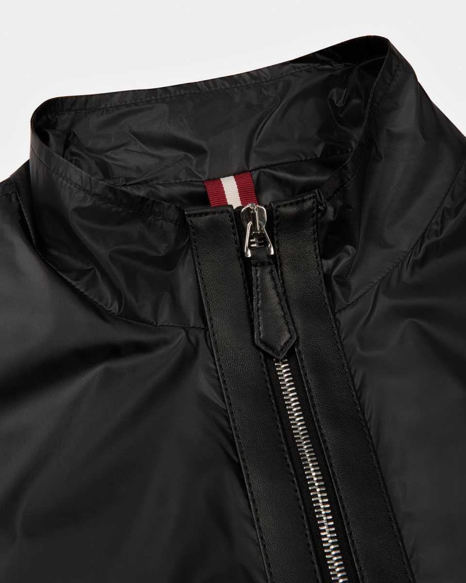 Bally Blouson Bomber Recycled Nylon Blouson Bomber Jacka Herr Svarta | 3124AZRHW