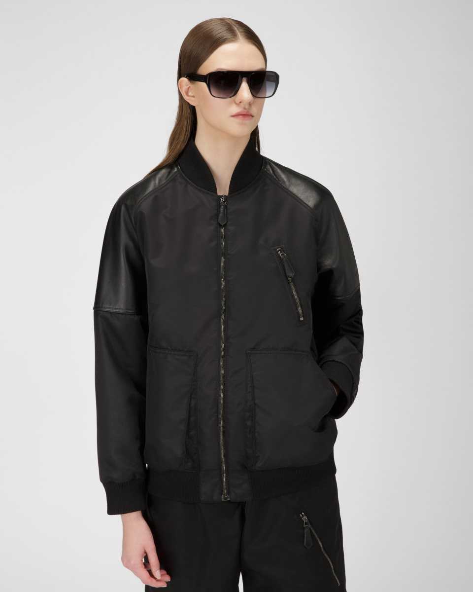 Bally Blouson Bomber Recycled Nylon Blouson Bomber Jacka Herr Svarta | 3124AZRHW