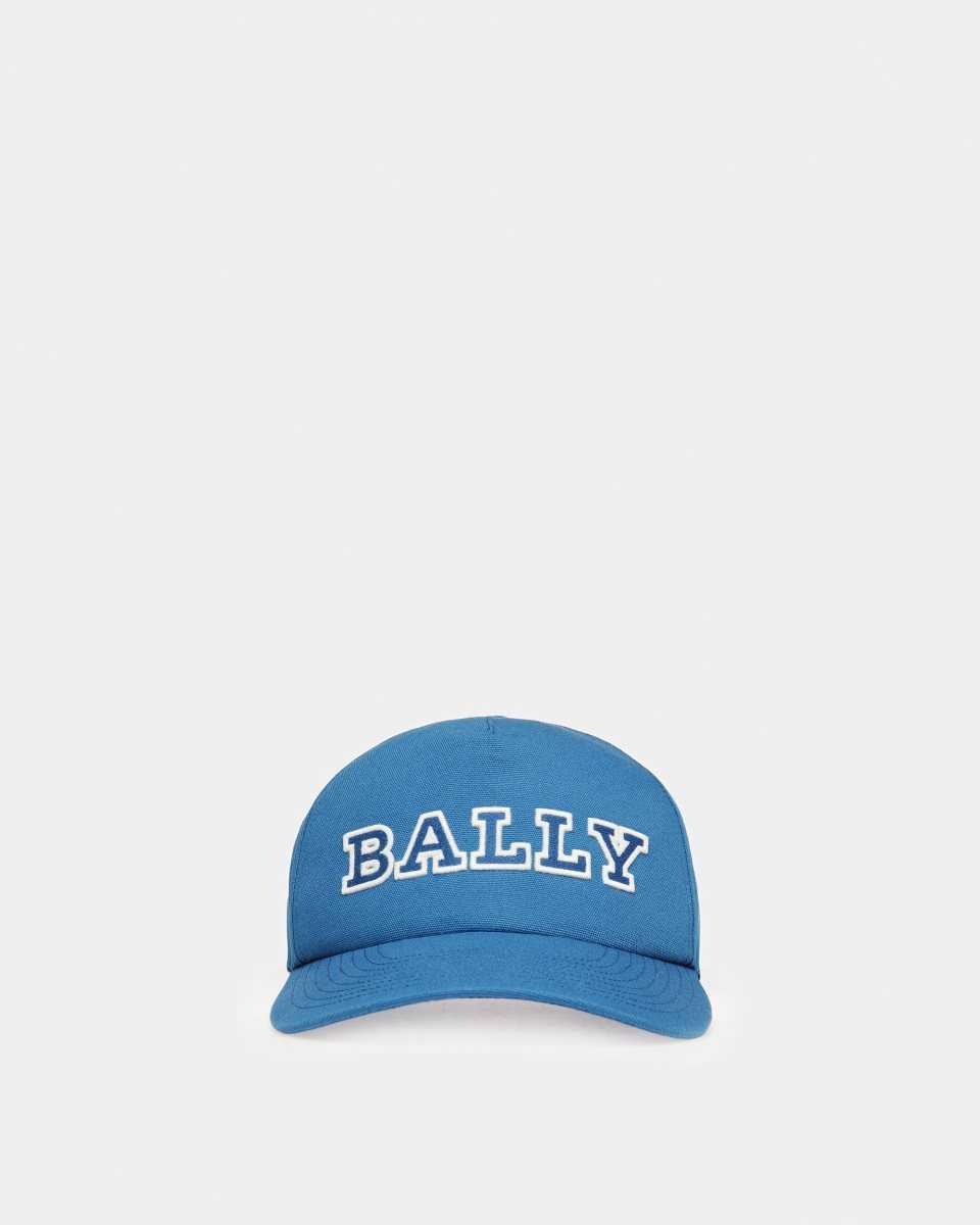 Bally Bomull Baseball Hatt Herr Blå | 9648PLUEN