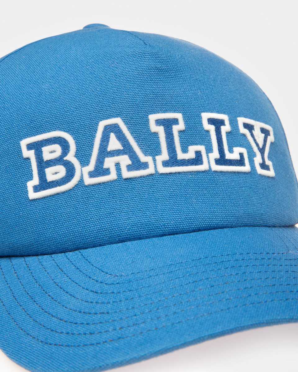 Bally Bomull Baseball Hatt Herr Blå | 9648PLUEN