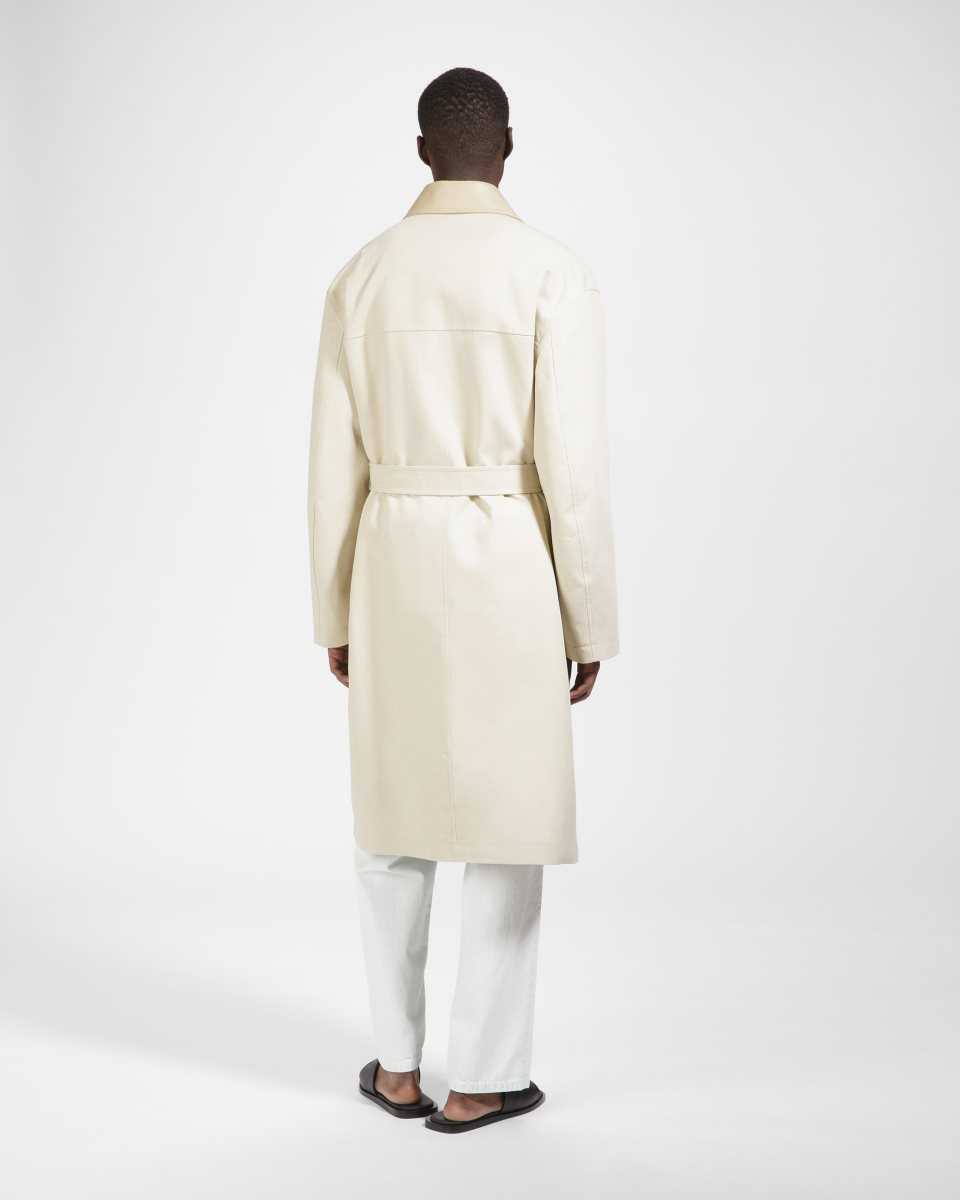 Bally Bomull Belted Coat Jacka Herr Beige | 3420EXCQU