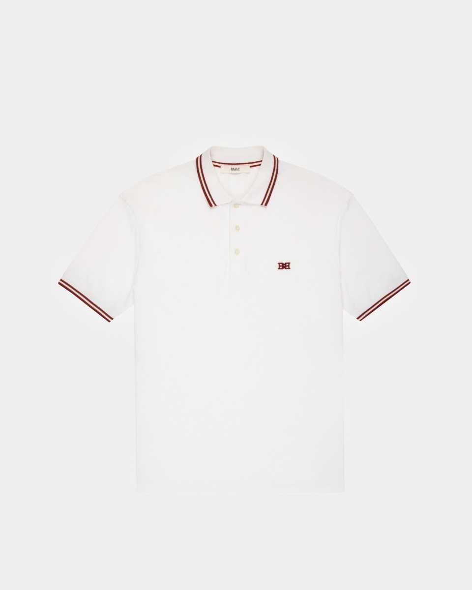 Bally Bomull Polo Skjorta Herr Svarta | 5480ZAWGF