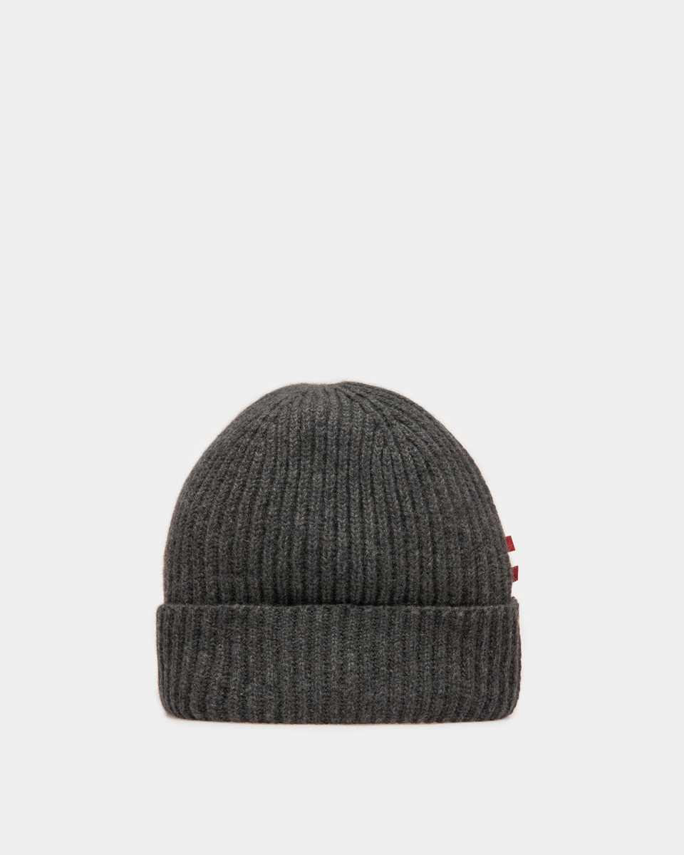 Bally Cashmere Beanie Hatt Herr Grå | 7561WYELD