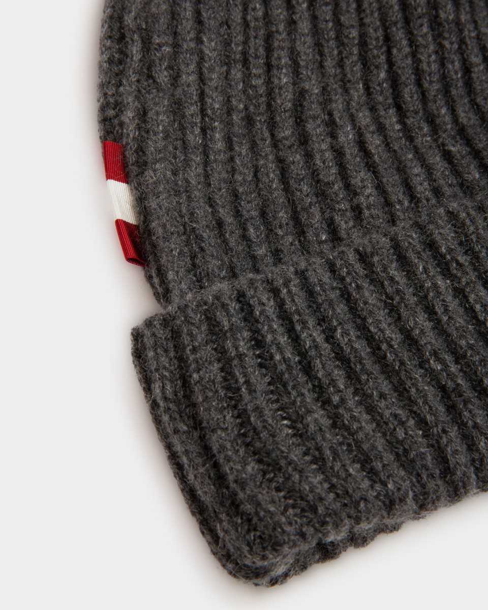 Bally Cashmere Beanie Hatt Herr Grå | 7561WYELD