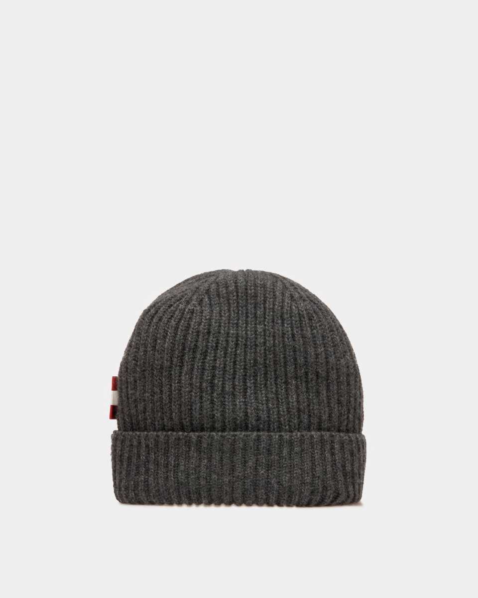 Bally Cashmere Beanie Hatt Herr Grå | 7561WYELD