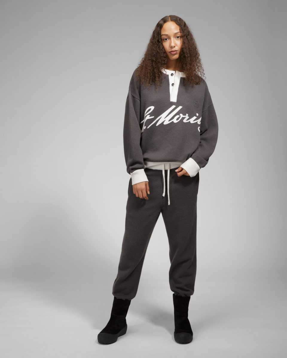 Bally Cashmere Crew Neck Stickat Herr Grå | 9325XFICK