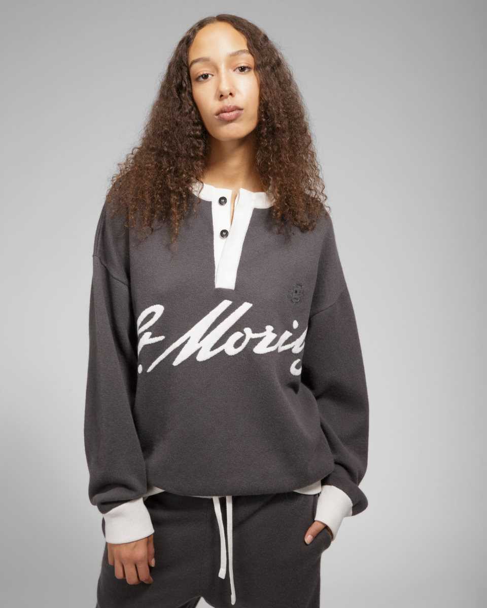 Bally Cashmere Crew Neck Stickat Herr Grå | 9325XFICK