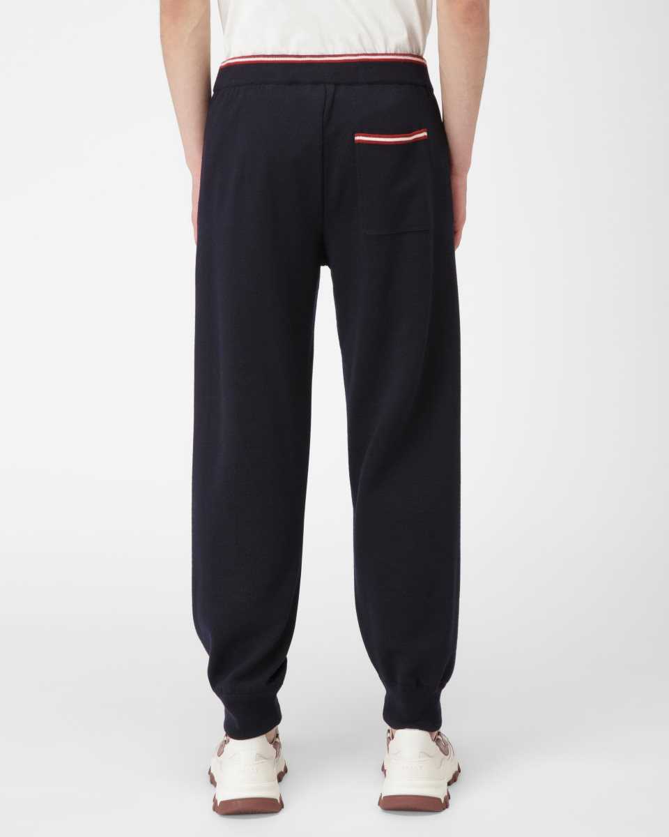 Bally Cashmere Sweatpants Byxor Herr Blå | 1962IYBAV