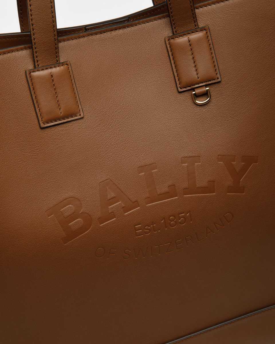 Bally Crystalia Läder Toteväska Dam Bruna | 9370JXHPI