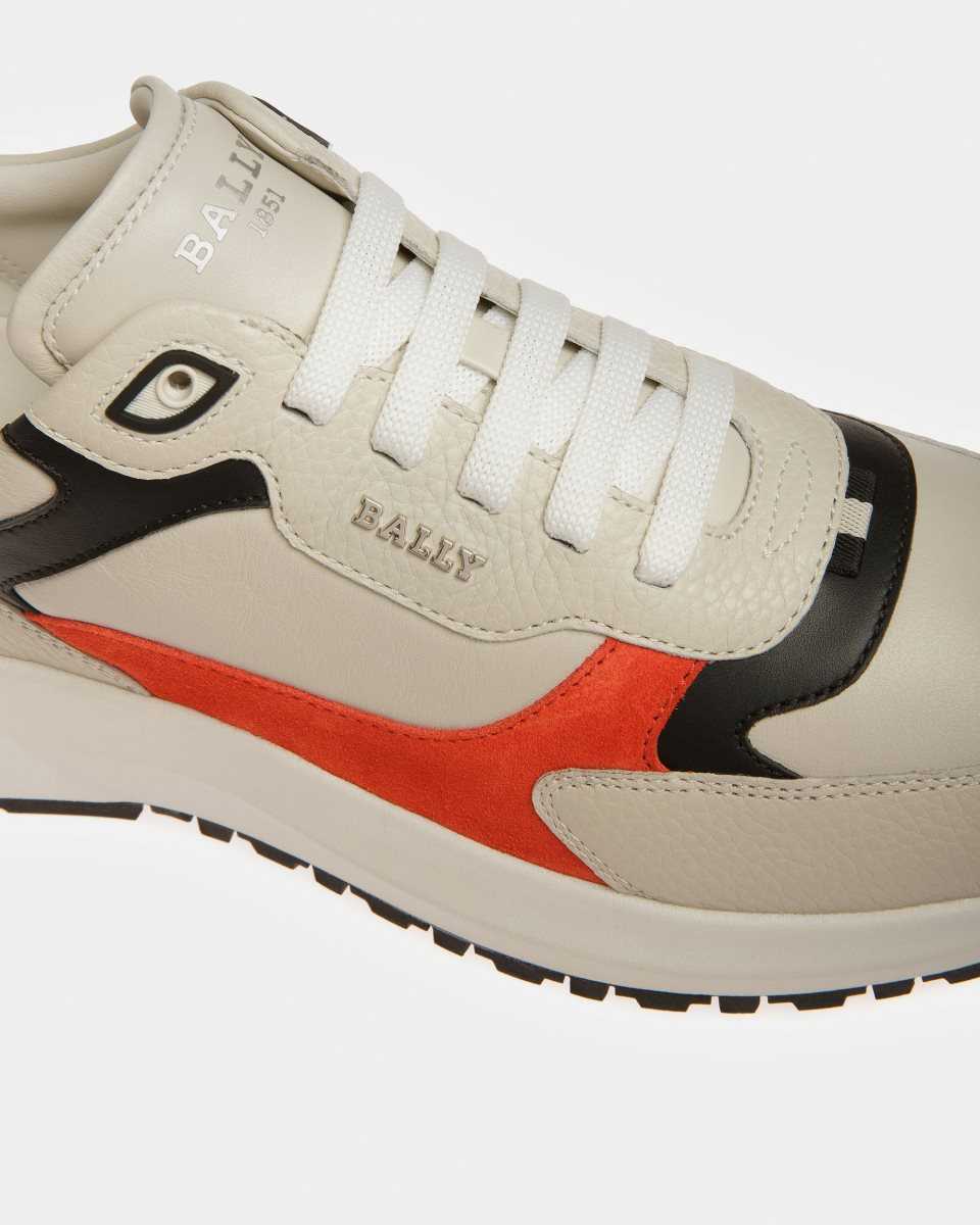 Bally Dave Läder And Fabric Sneakers Herr Olika Färger | 3842LQJWE