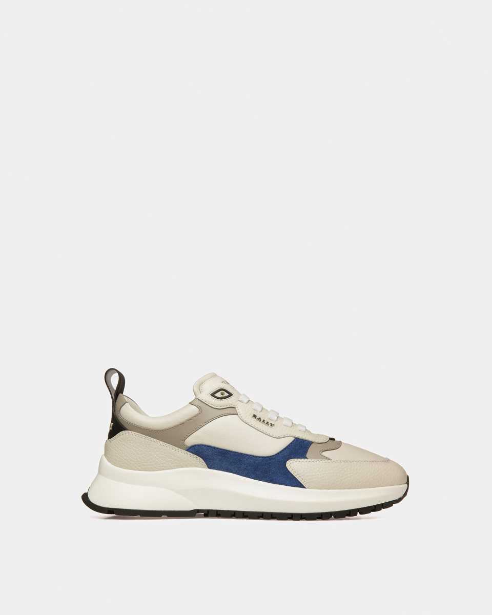 Bally Dave Läder And Fabric Sneakers Herr Olika Färger | 3842LQJWE